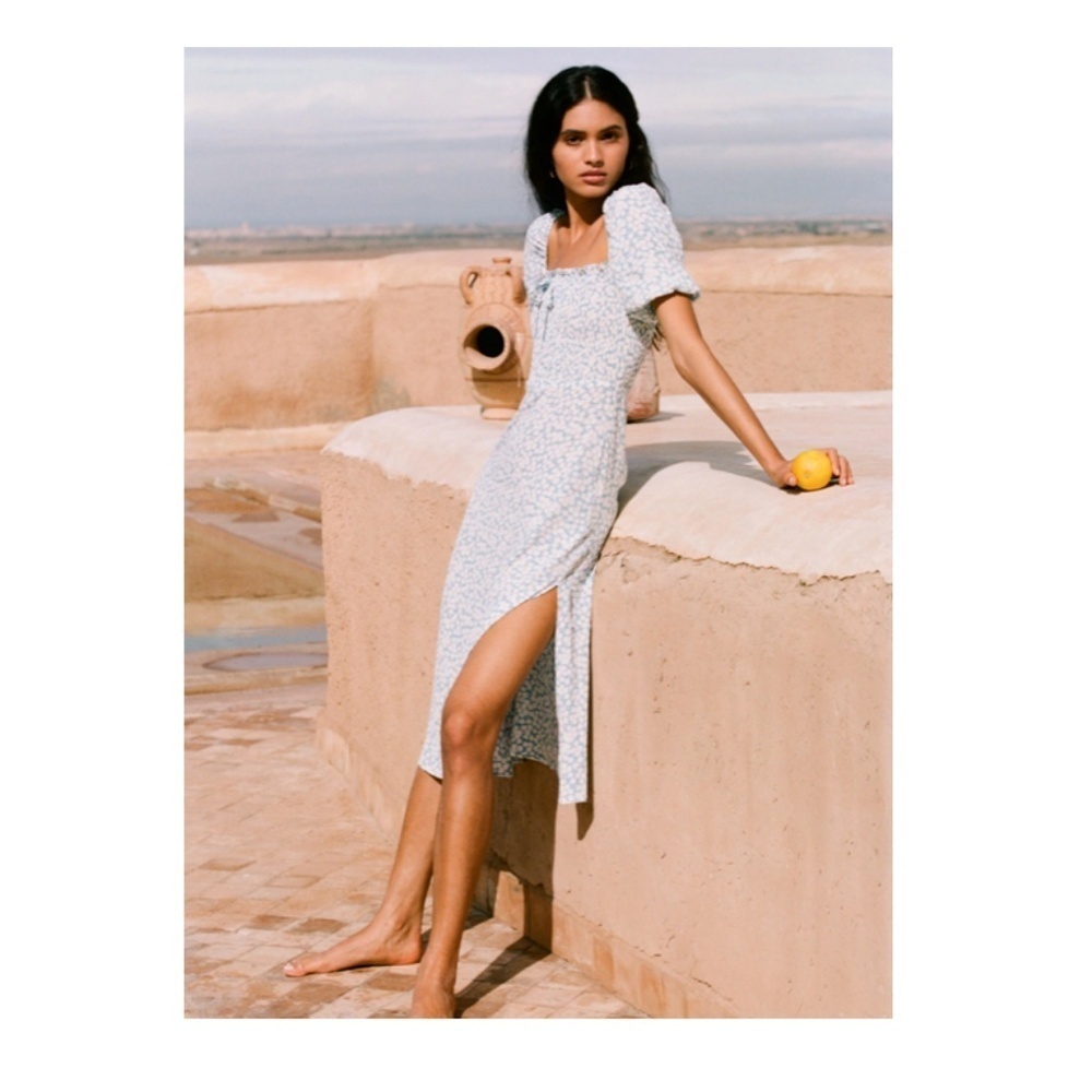 Faithfull the Brand Majorelle Floral Midi Dress